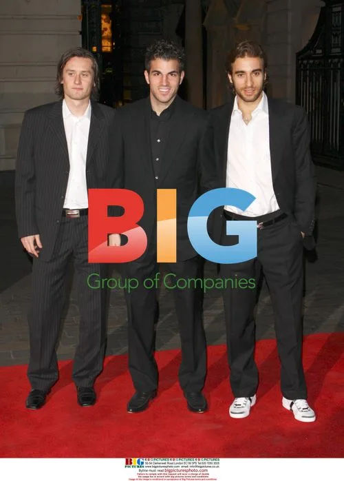 Tomas Rosicky, Cesc Fabregas and Mathieu Flamini at Childrens Champions 2008