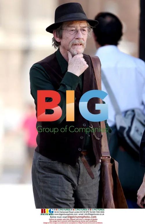 John Hurt on set of 'Limits of Control'
