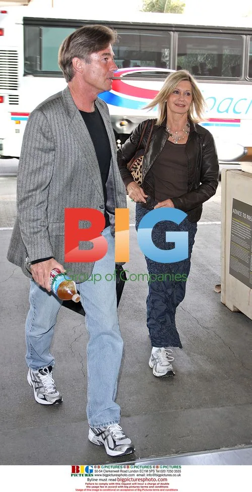 Olivia Newton-John Departs from LAX