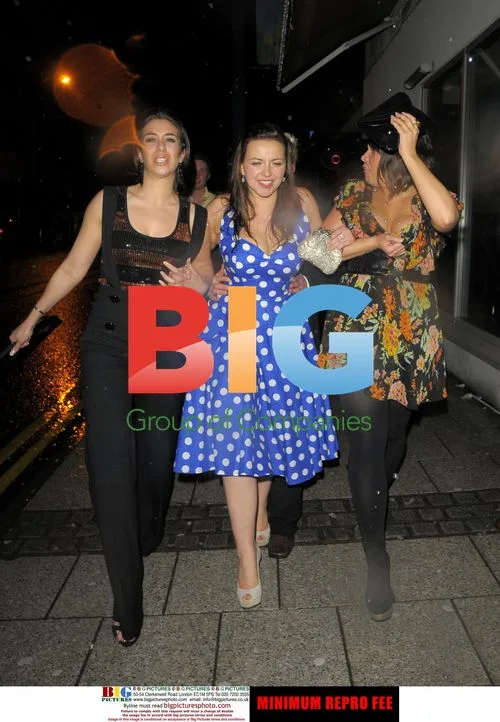 Welsh Rugby Players Celebrate Victory at Brains, Charlotte Church at Oceana Club