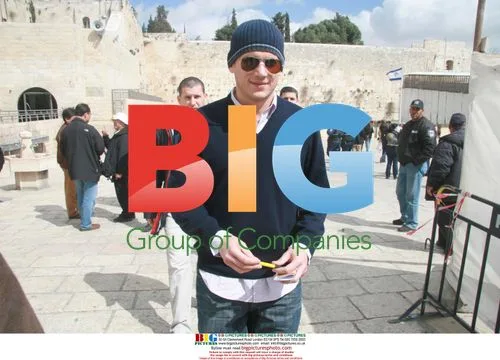 Wentworth Miller Visits Wall of Lamentation