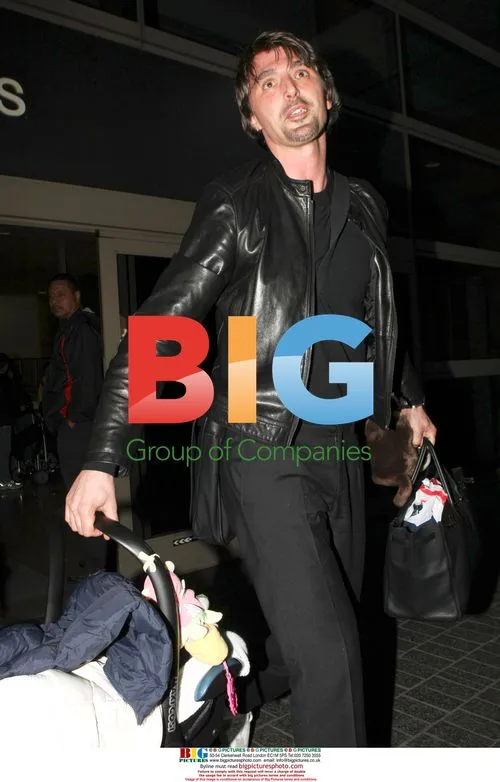 Goran Ivanisevic Arrives at LAX with Family