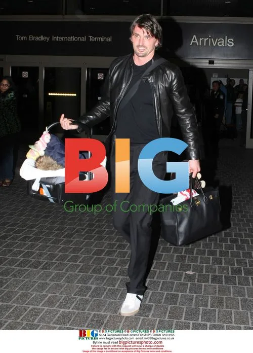 Goran Ivanisevic Arrives at LAX with Family
