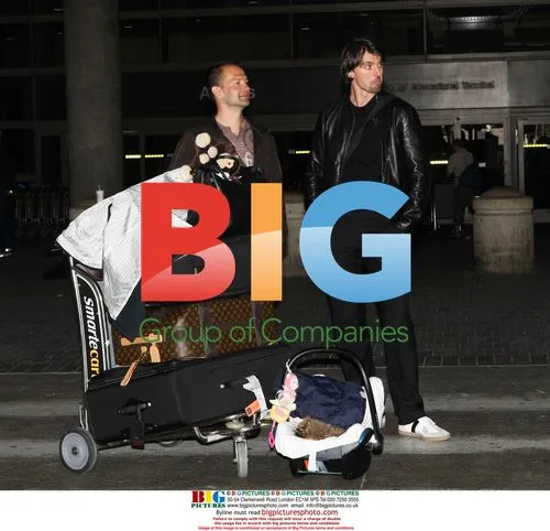 Goran Ivanisevic Arrives at LAX with Family