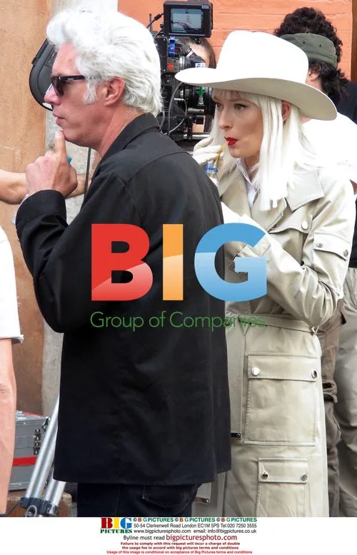 Tilda Swinton and Sandro Kopp on 'Limits of Control' set