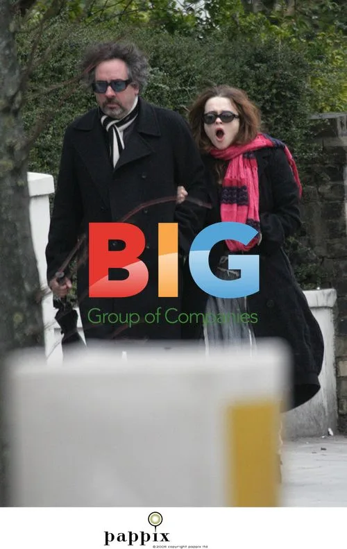 Tim Burton and Helena Bonham Carter Stroll Arm-in-Arm