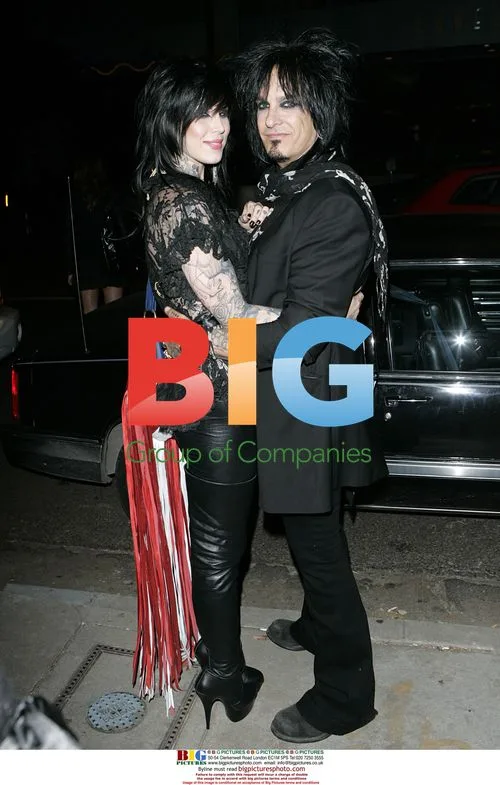 Kat Von D and Nikki Sixx on Robertson Blvd