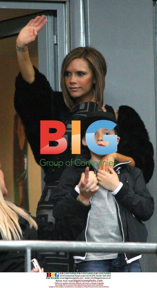Victoria Beckham and family at England match