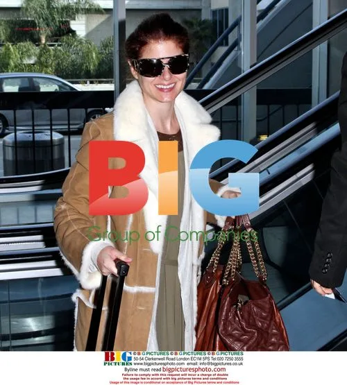 Debra Messing departs LAX airport
