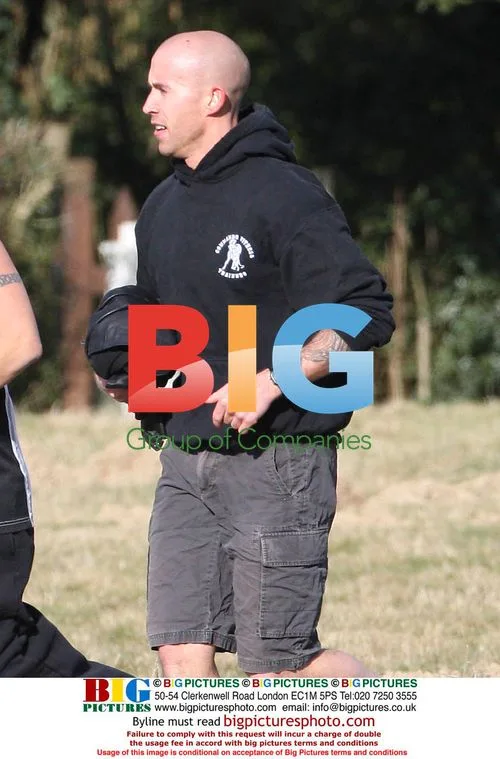 Peter Andre and Trainer Jogging