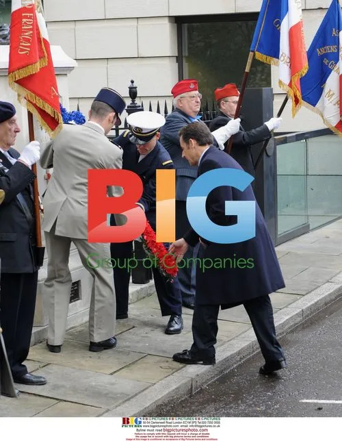 Sarkozy and Bruni Attend Memorial in London
