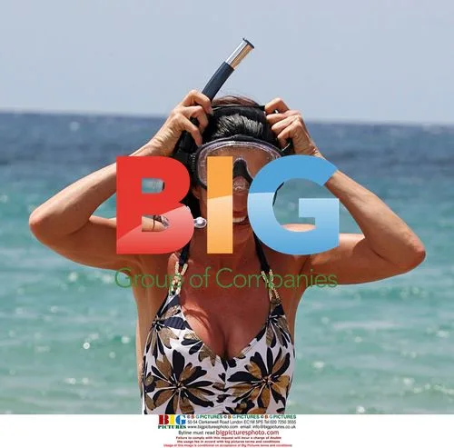 Janice Dickinson in One Piece Swimsuit