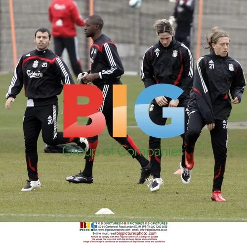 Liverpool players training at Melwood