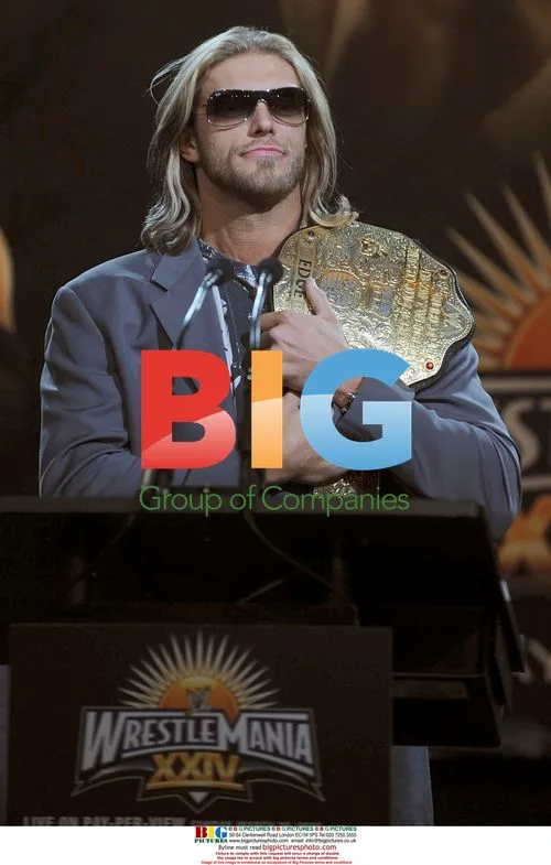 Edge speaks at WrestleMania XXIV press conference