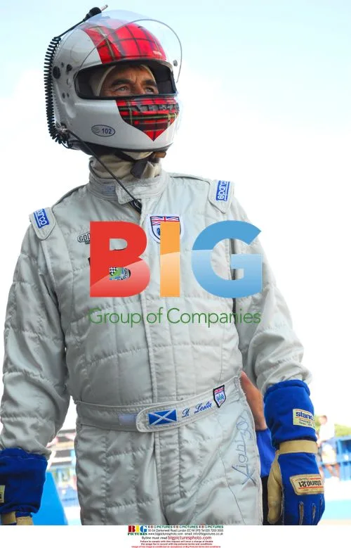 Race driver David Leslie in Radical SR8 and BMW M3