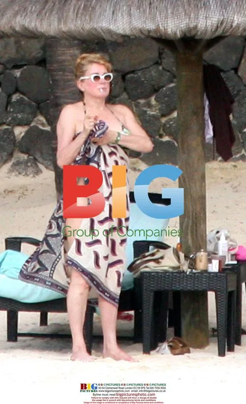 Catherine Deneuve on holidays in Mauritius