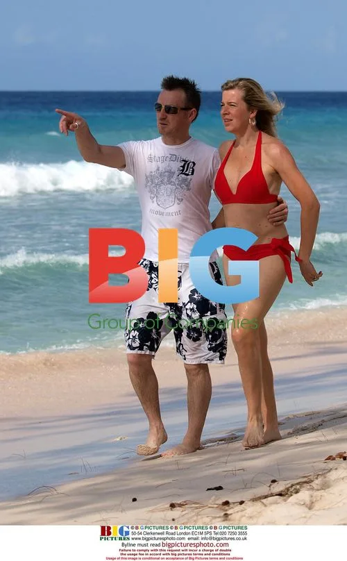 Katie Hopkins and boyfriend Mark Cross in the Caribbean