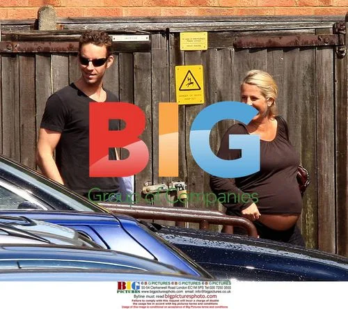 Pregnant Ulrika Jonsson Visits Clinic