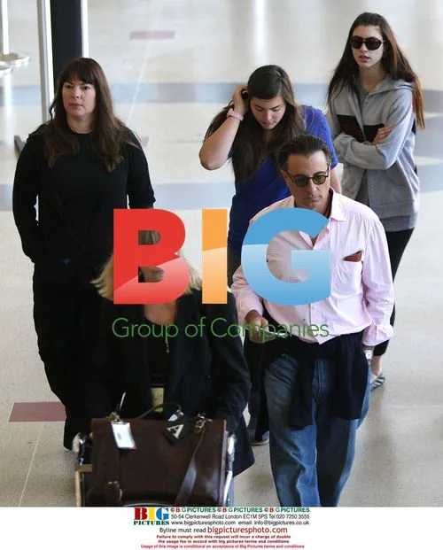 Andy Garcia and Family Depart LAX