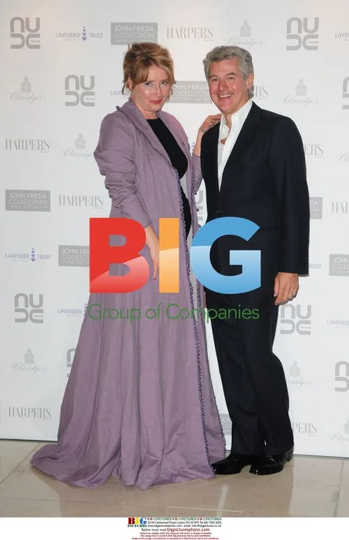 Emma Thompson and John Frieda at Lavender Trust party