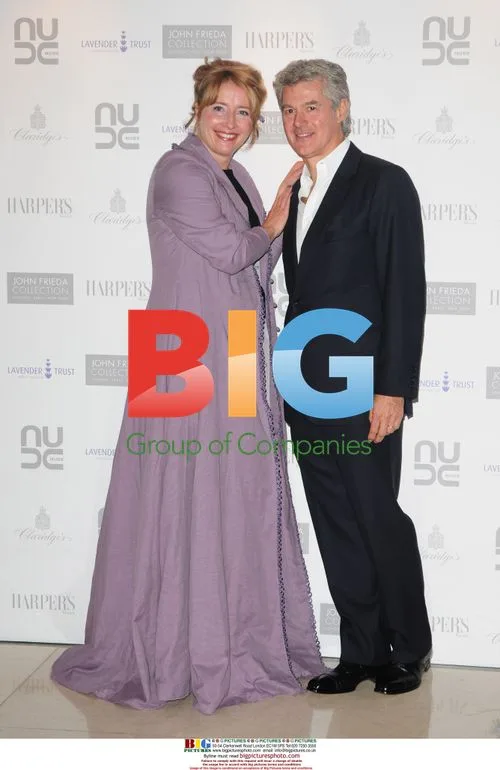 Emma Thompson and John Frieda at Lavender Trust party