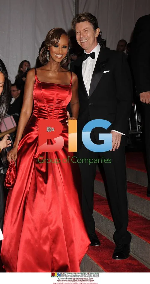 Iman and David Bowie at Met Gala