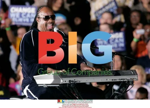 Stevie Wonder and Barack Obama in Indianapolis