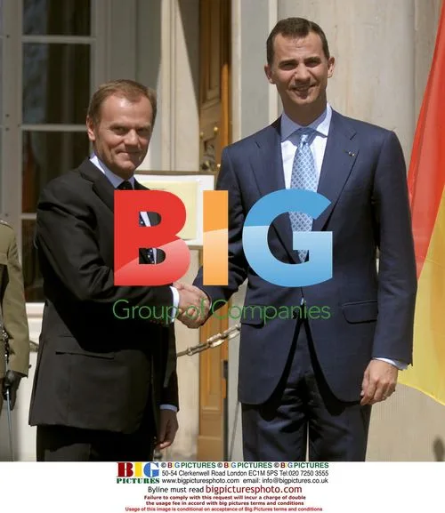 Polish PM Tusk and Spanish Prince Felipe meet in Warsaw