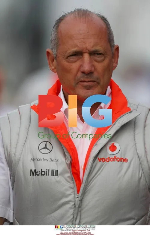 Ron Dennis, McLaren Team Principal, at Silverstone Practice