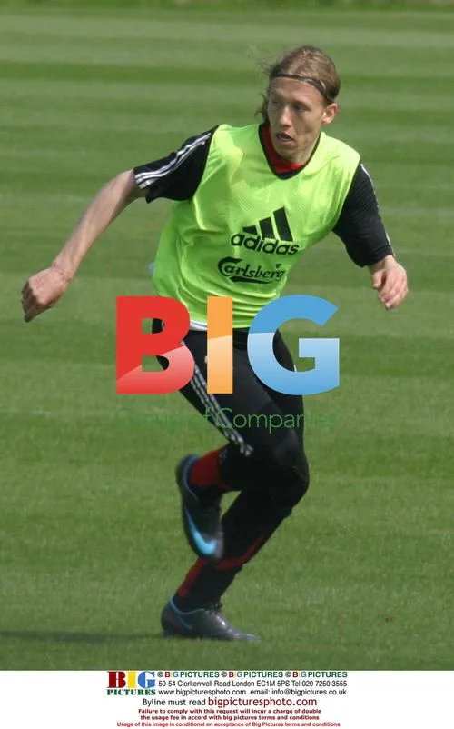 Liverpool Players Train Before Season Finale