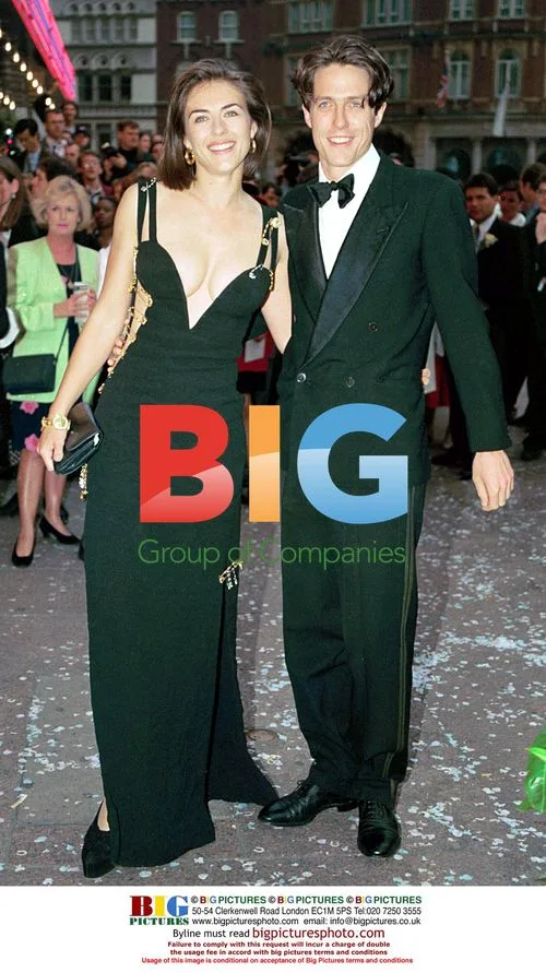 Liz Hurley and Hugh Grant at 'Four Weddings' Premiere