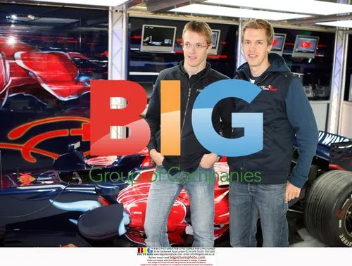 Formula One Drivers Bourdais and Vettel