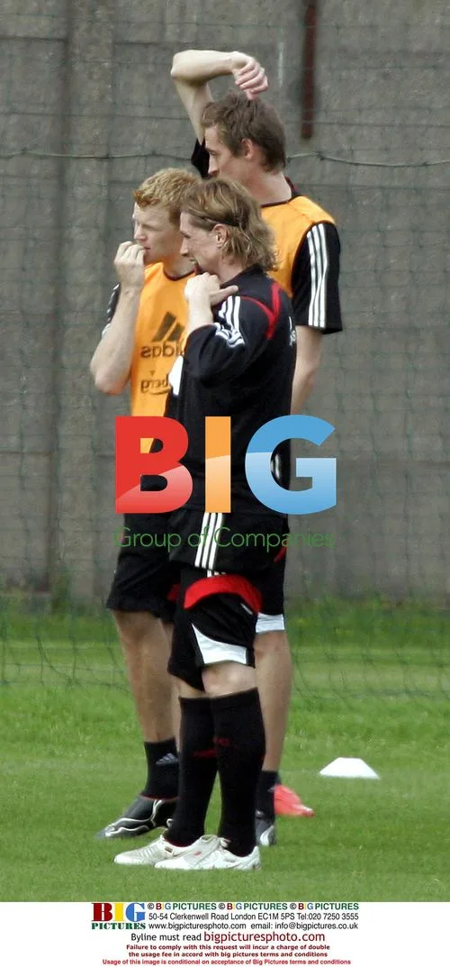 Liverpool FC players train before season end