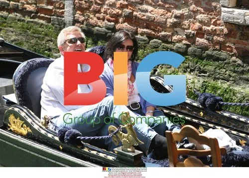 Golfer Colin Montgomerie and wife Gaynor in Venice