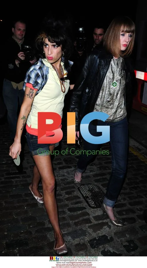 Amy Winehouse, Pete Doherty after concert
