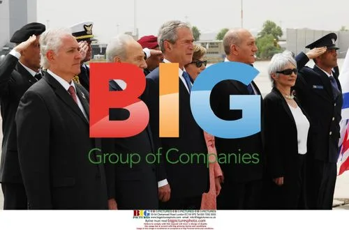 Bush and Olmert Welcome at Ben Gurion