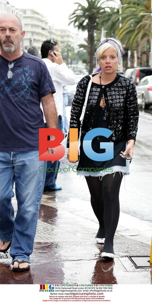 Lily Allen and Keith Allen in Cannes