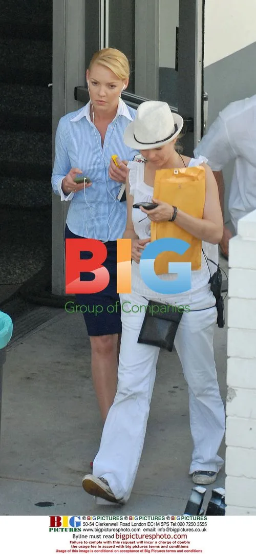 Katherine Heigl on 'Ugly Truth' set