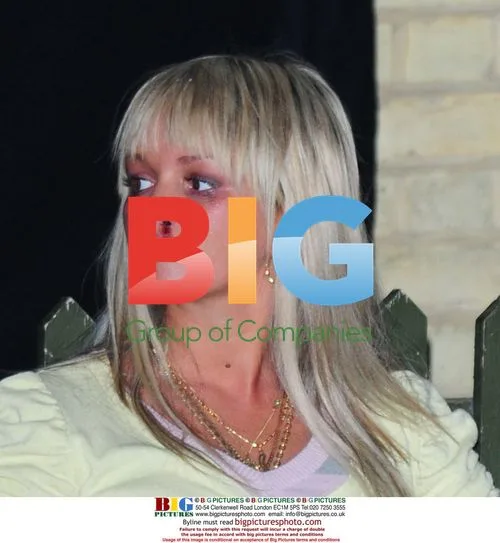 Jennifer Ellison on Film Set