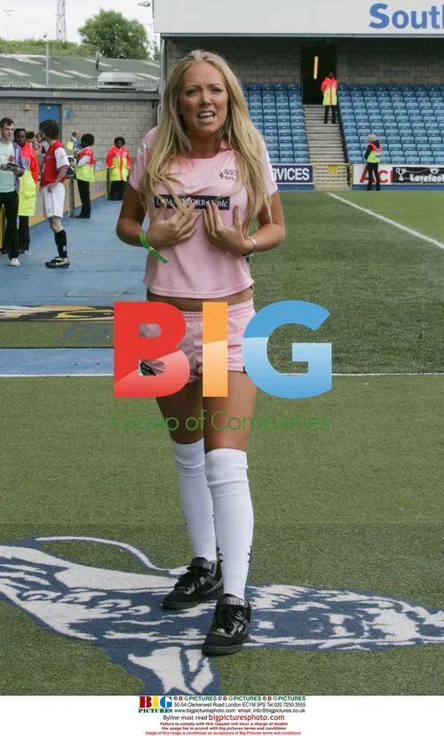 Asleyne Horgan-Wallace at Celebrity Soccer Six