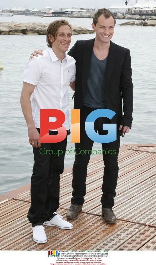 Jude Law and Jeremy Gilley at Cannes Film Festival