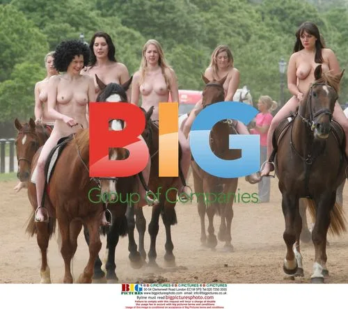 Naked horse ride in Hyde Park