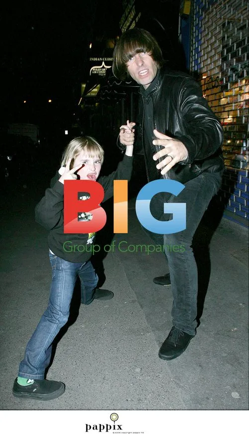 Liam Gallagher and son Gene do kung-fu in London