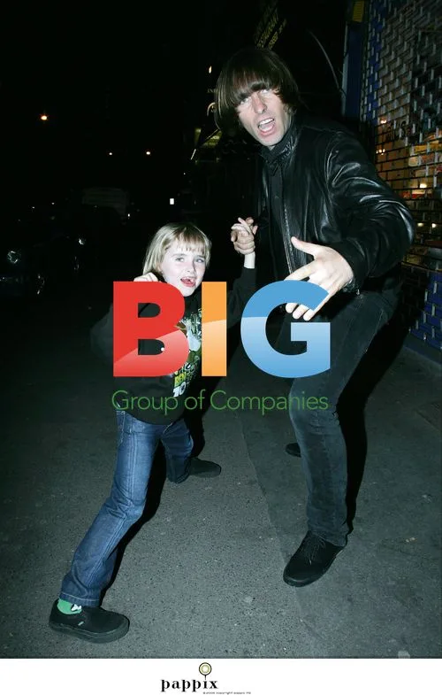 Liam Gallagher and son Gene practice kung-fu