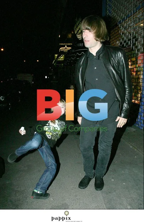 Liam Gallagher and son Gene do kung-fu in London