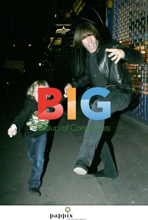 Liam Gallagher and son Gene do kung-fu in London