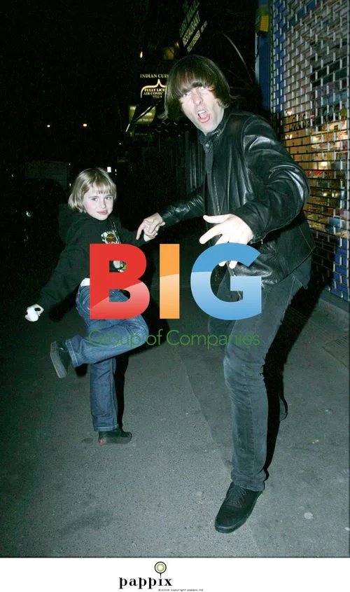 Liam Gallagher and son Gene show kung-fu moves