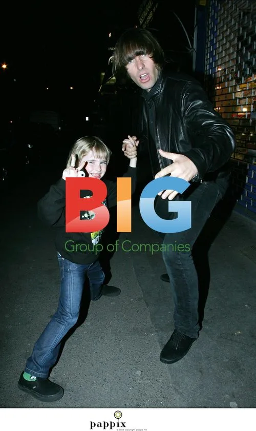 Liam Gallagher and son Gene do kung-fu in London