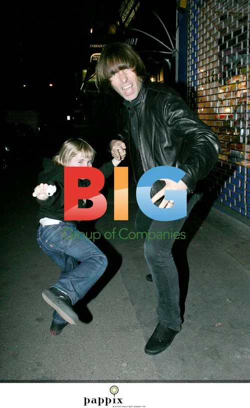 Liam Gallagher and son Gene do kung-fu in London