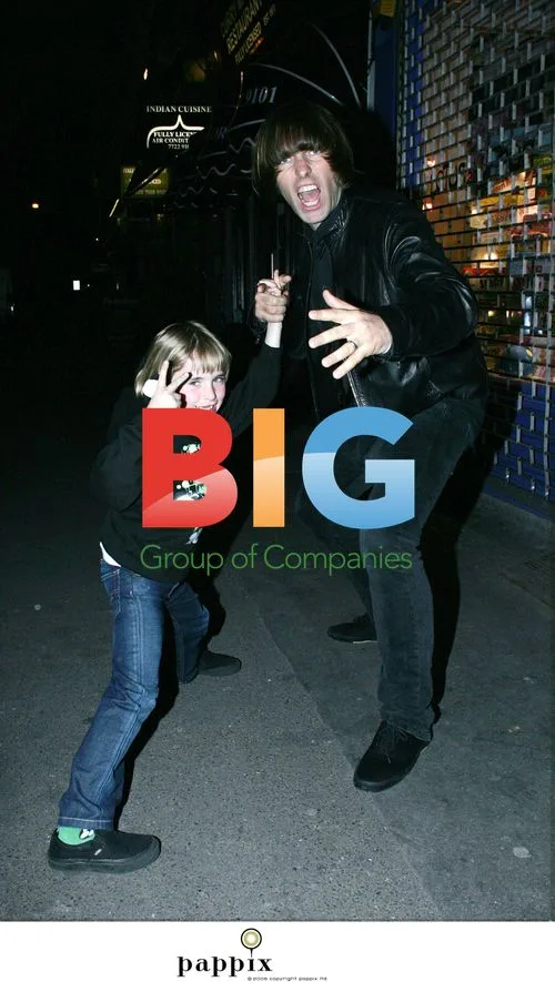 Liam Gallagher and son Gene do kung-fu in London